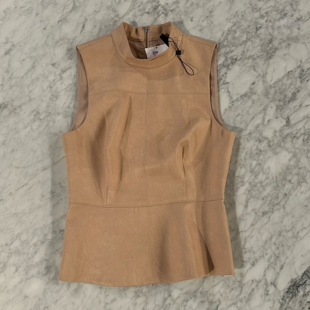 BCBG women top light blush pink , size 4
